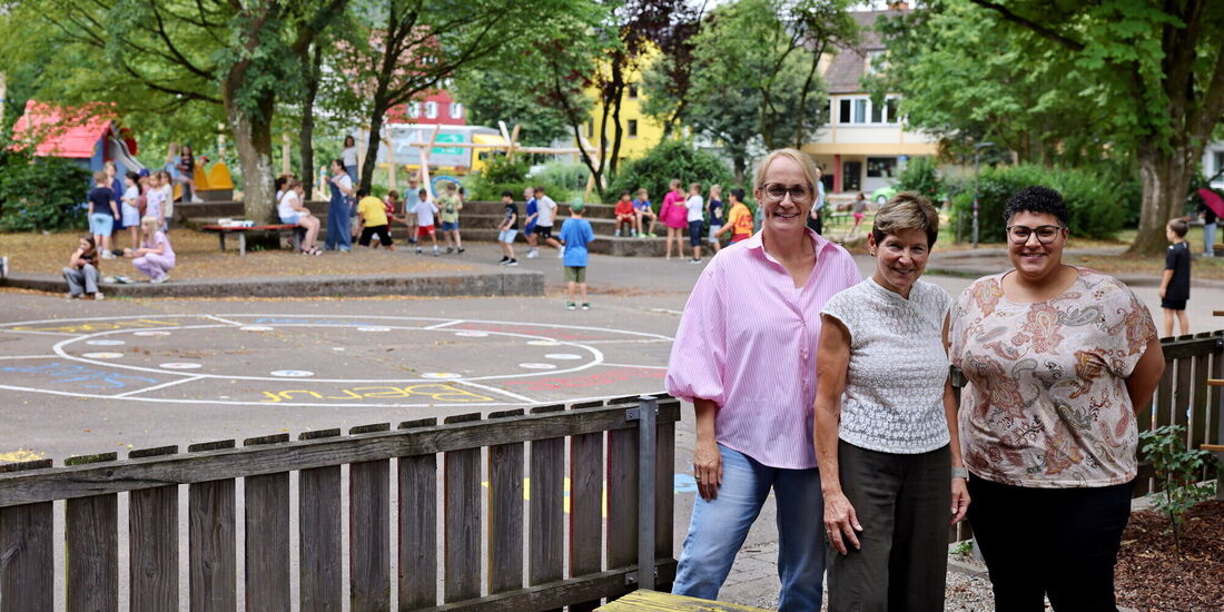 Eine starke Gemeinschaft (von links): Caroline Basler (Förderverein), Silke Olbrich (Rektorin) und Gloria Wellmann (Elternbeirat