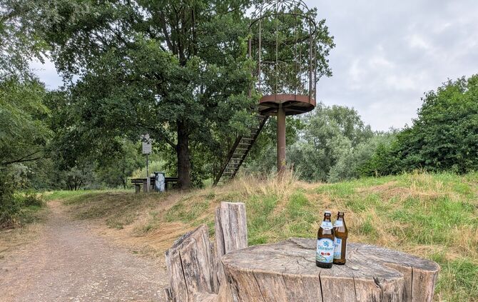 Idyll mit Bierflaschen: So aufgeräumt sah es zuletzt am Vogelturm in Winterbach nicht immer aus.