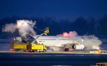 Winterwetter - Flughafen München