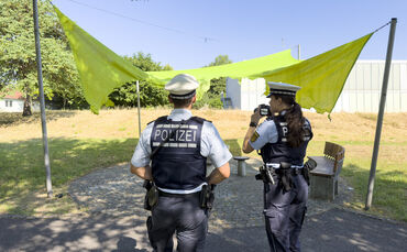 Die Polizei hat den Schaden am Donnerstag, 2. Juli 2026, in Augenschein genommen.