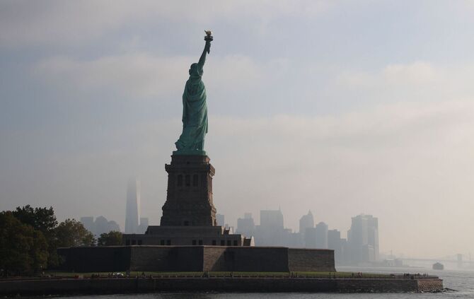 Die Freiheitsstatue in New York