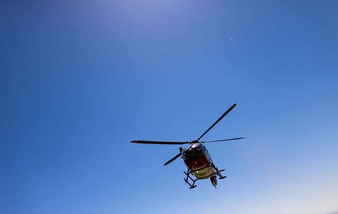 Ein Rettungshubschrauber