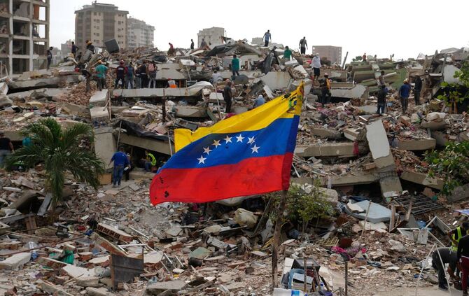 Nach den Erdbeben in Venezuela