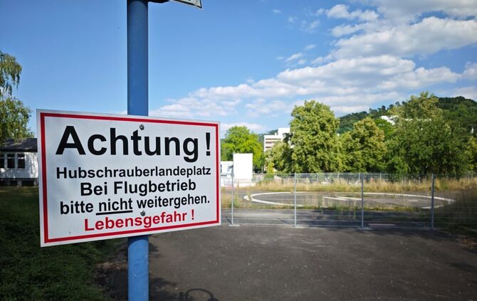 Auch nach der Analyse anderer Standorte liegt dieses Grundstück auf Platz eins: Auf dem Hubschrauberlandeplatz soll das Heizwerk