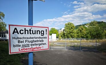 Auch nach der Analyse anderer Standorte liegt dieses Grundstück auf Platz eins: Auf dem Hubschrauberlandeplatz soll das Heizwerk