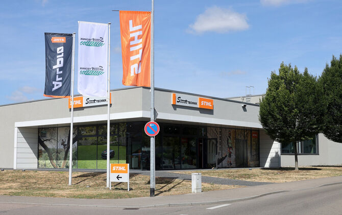 Eröffnung der alten Endress Filiale: Ab sofort werden in Hegnach wieder Stihl-Geräte verkauft.
