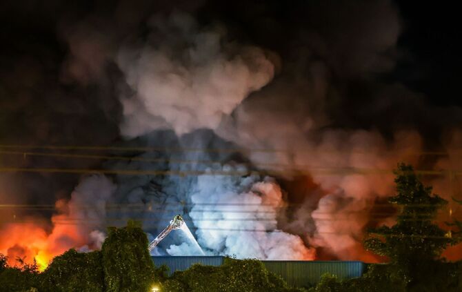 Feuer in Stuttgart