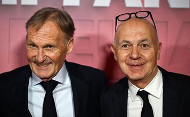 Hans-Joachim Watzke (l.) und Bernd Neuendorf (r.). 