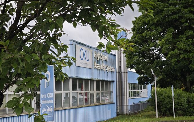 Gebäude von Oku in Winterbach: Der Betrieb ist hier eingestellt.