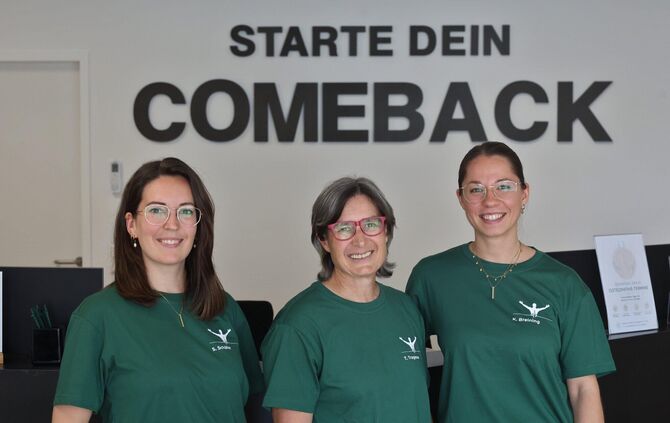 Gemeinsam noch stärker: Sinja Schäfer, Tanja Trageser und Kristina Breining (von links)