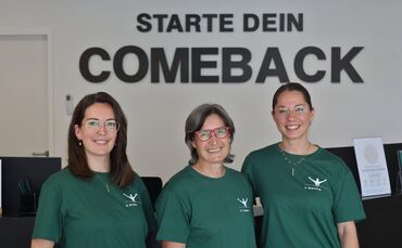 Gemeinsam noch stärker: Sinja Schäfer, Tanja Trageser und Kristina Breining (von links)