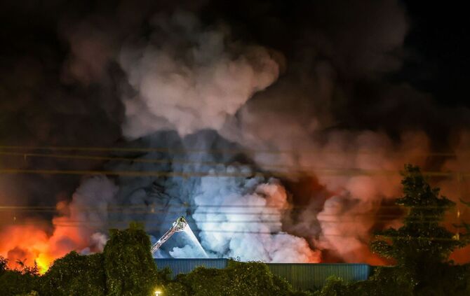 Feuer in Stuttgart