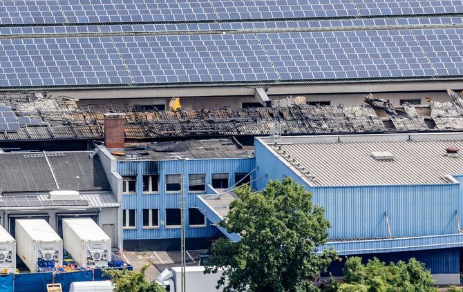 Nach dem Großbrand am Stuttgarter Großmarkt