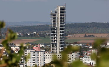 Der frühere Gewatower und heutige Schwabenlandtower in Fellbach (Archivbild).