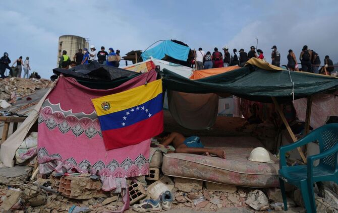 Nach den Erdbeben in Venezuela
