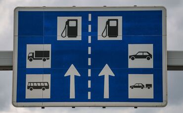 Tankstelle an der Autobahn