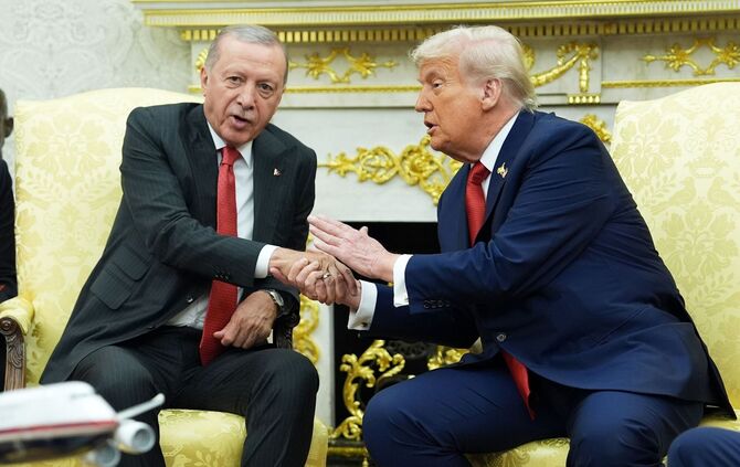 US-Präsident Trump und der türkische Präsident Erdogan