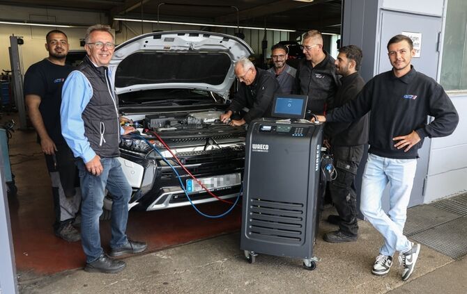 Das Werkstatt-Team sorgt für angenehmes Klima.