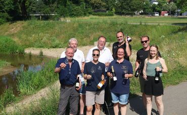 Von links: Armin Zimmerle, Axel Roser, Martina Unrath, Andreas Knauer, Yvonne Ellwanger, Udo Mayer, Leon Gold und Mareike Klopfe