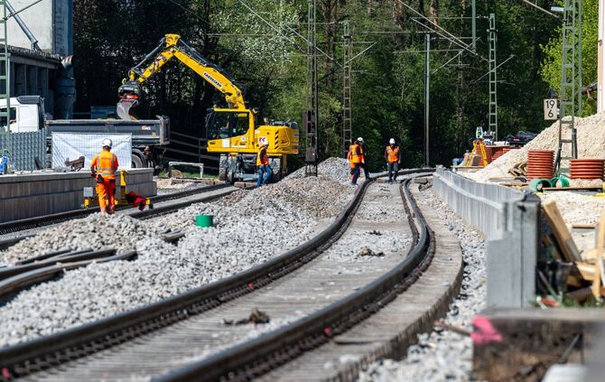 Bauarbeiten bei der Bahn