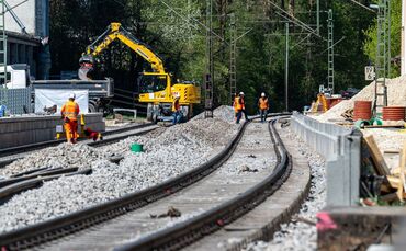 Bauarbeiten bei der Bahn