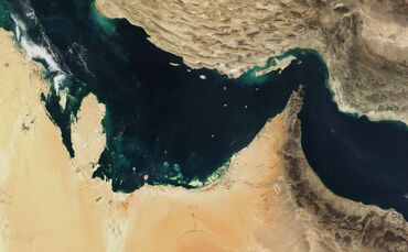 Satellitenaufnahme des Persischen Golfs