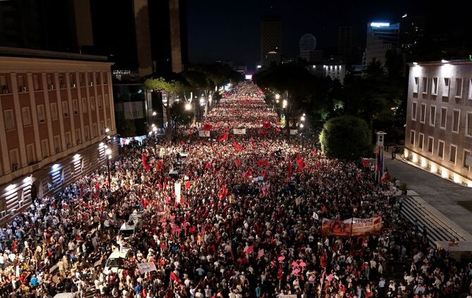 Proteste in Albanien