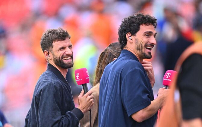 Thomas Müller (l) und Mats Humels
