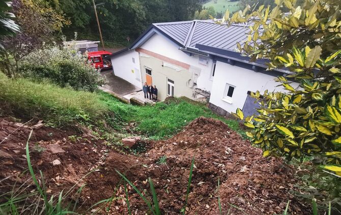 Von der Flut im Juni 2024 wurde die Halle des TSV Oberndorf hart erwischt. Inzwischen sind die Schäden beseitigt.
