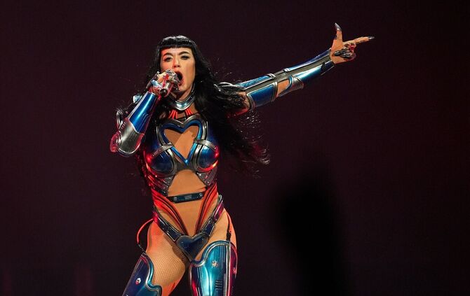 Katy Perry, hier bei einem Auftritt in der US-Stadt Inglewood, machte mit einem Hüpf-Video in Stuttgart von sich reden.