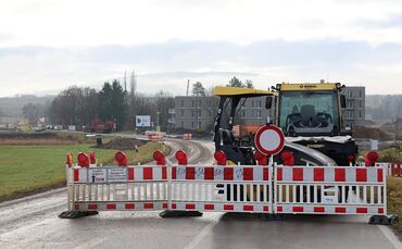 So sah die Sperrung der Kreisstraße zwischen Rommelshausen und Stetten 2025 aus (Archivfoto).