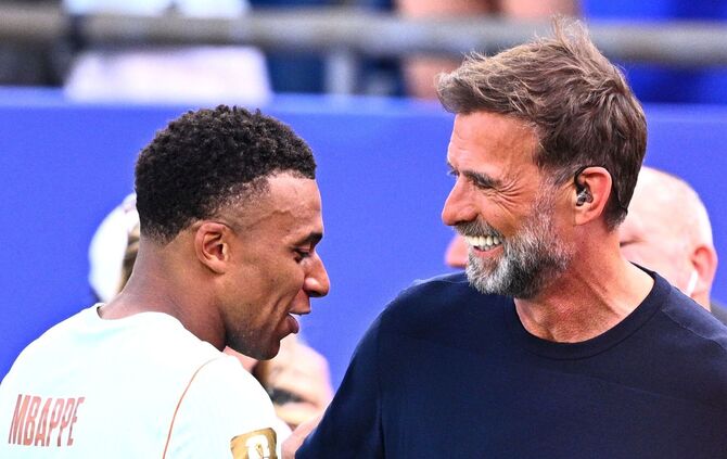 Kylian Mbappé und Jürgen Klopp