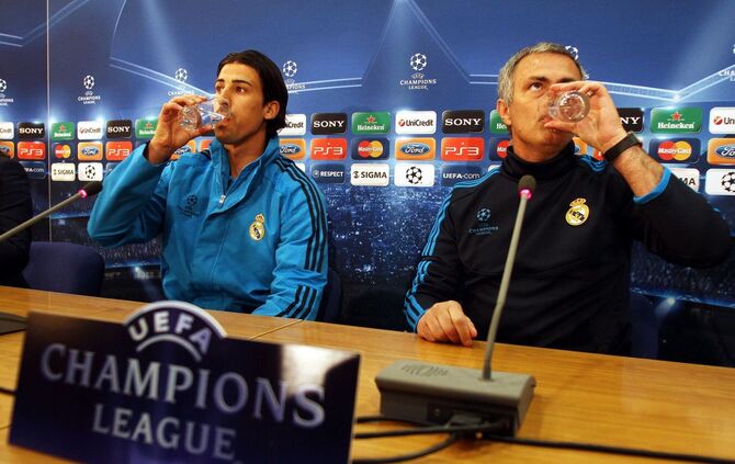 Sami Khedira und José Mourinho