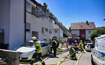 Einsatz der Feuerwehr Fellbach in Oeffingen am Freitag.