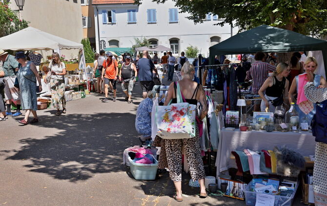 Am Samstag war in Schorndorf Flohmarkt.