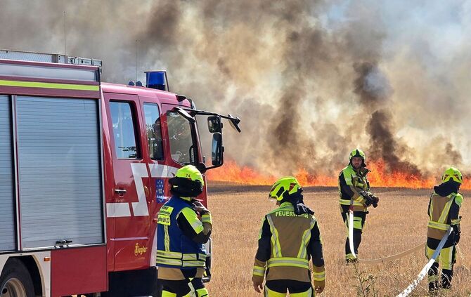 Flächenbrand bei Karlsruhe