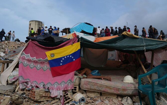 Nach den Erdbeben in Venezuela