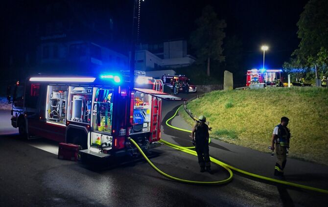 Feuerwehr Fellbach Flächenbrand Waldschlössle