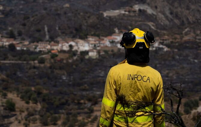 Waldbrand in Andalusien
