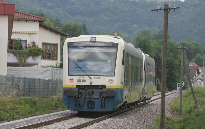 Verlängerung Wieslauftalbahn nach Rudersberg Oberndorf Wiesel Einweihung