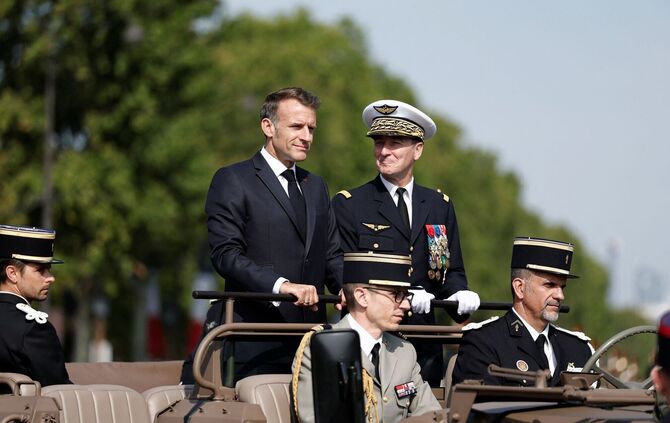 Feiern zum französischen Nationalfeiertag