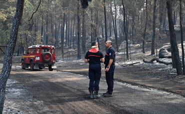 Waldbrand bei Paris