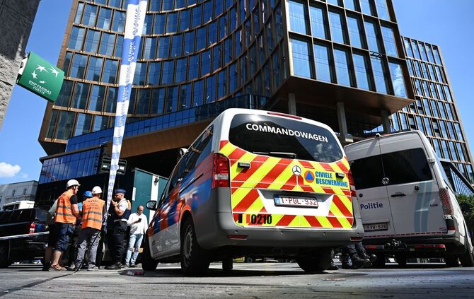 Gebäudebrand in Brüssel