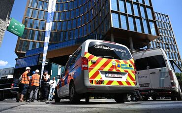 Gebäudebrand in Brüssel