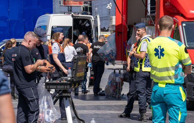 Gebäudebrand in Brüssel