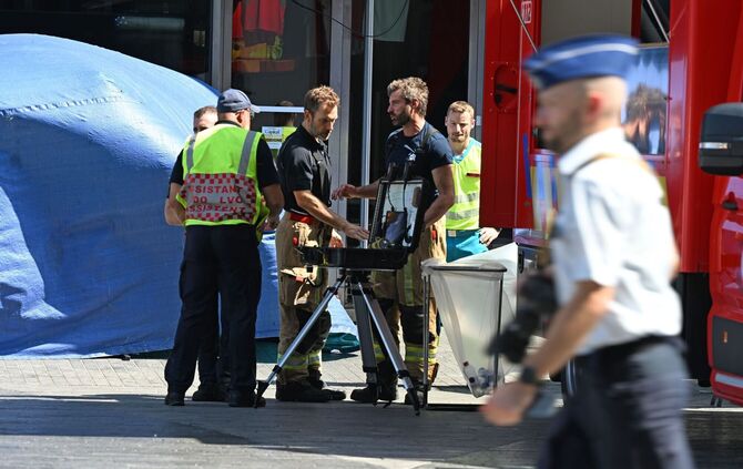 Gebäudebrand in Brüssel