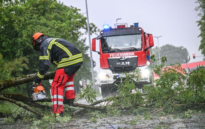 Unwetter in Baden-Württemberg