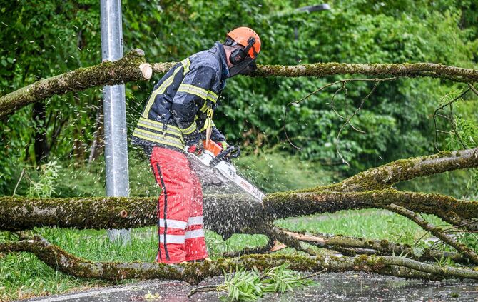 Unwetter in Baden-Württemberg