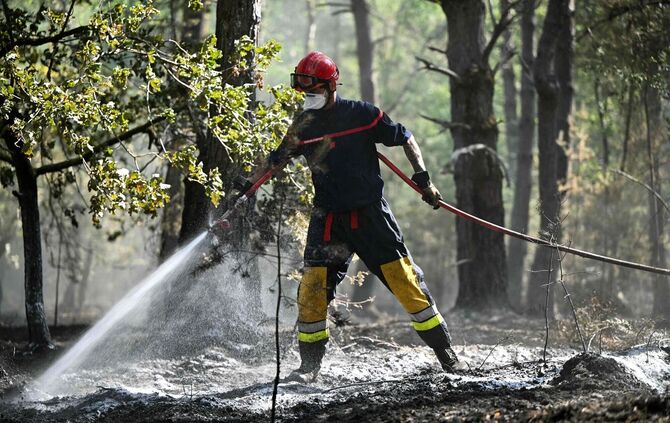Waldbrand bei Paris