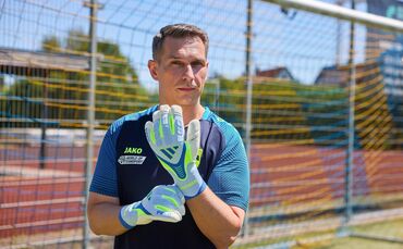 Gabriel Habmann hütet in der Kreisliga A1 das Tor des TV Stetten.